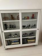 Ikea Havsta vitrinekast wit, schuifdeuren, Huis en Inrichting, Ophalen, 100 tot 150 cm, Zo goed als nieuw, 25 tot 50 cm