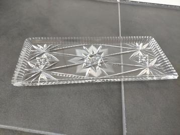 Kristallen Rechthoekige Schaal - 40x17cm beschikbaar voor biedingen