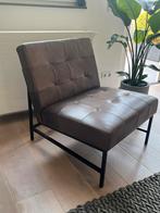 Loods 5 Design fauteuil Mack, Huis en Inrichting, Fauteuils, Ophalen, 75 tot 100 cm, Zo goed als nieuw, Metaal