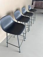 ‘MUUTO’ Barkrukken (set van 4), Huis en Inrichting, Barkrukken, 60 tot 90 cm, Ophalen of Verzenden, Zo goed als nieuw, Metaal