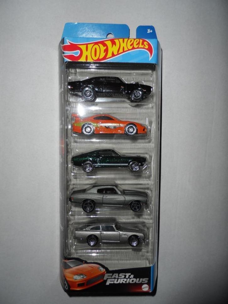 Hot Wheels 5 Pack - Fast & Furious (2023) 1:64, Hobby en Vrije tijd, Modelauto's | Overige schalen, Nieuw, Auto, Ophalen of Verzenden