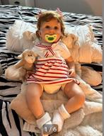 Reborn baby robby van Petra lechner gratis mand, Ophalen, Zo goed als nieuw, Babypop