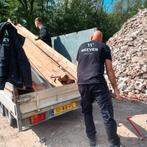 Geschaafde vuren balken, Doe-het-zelf en Verbouw, Hout en Planken, Ophalen, Gebruikt, 50 mm of meer, Balk