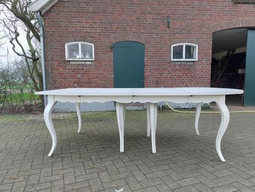 Royale brocante eettafel, Huis en Inrichting, Tafels | Eettafels, Gebruikt, 100 tot 150 cm, 200 cm of meer, Vijf personen of meer