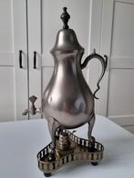 Antieke Tinnen koffiekan met Tapkraan & Onderstel, Antiek en Kunst, Ophalen of Verzenden