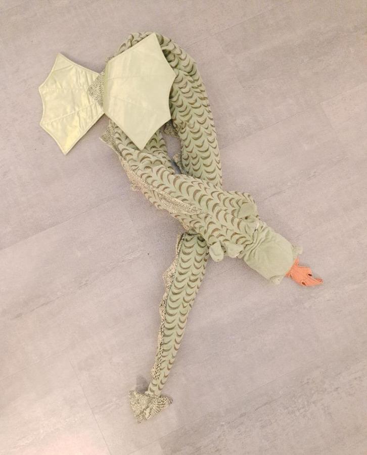 Ikea knuffel draak XL Minnen, Kinderen en Baby's, Speelgoed | Knuffels en Pluche, Gebruikt, Overige typen, Ophalen of Verzenden