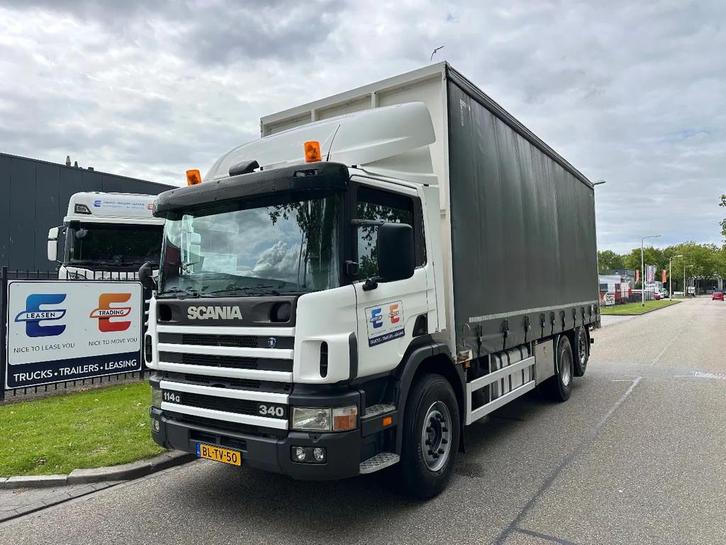 Scania P114-340 6x2 gestuurd - kooiaap - aut (bj 2002), Auto's, Vrachtwagens, Bedrijf, Te koop, ABS, Centrale vergrendeling, Cruise Control
