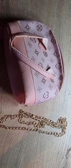 Roze Handtas met Gouden Ketting, Sieraden, Tassen en Uiterlijk, Horloges | Dames, Overige merken, Kunststof, Gebruikt, Polshorloge
