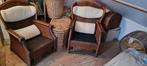 Rieten stoelen  2x, Ophalen, Gebruikt, Bruin, Twee