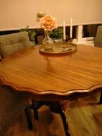 Eettafel antiek rond, Huis en Inrichting, Tafels | Eettafels, Ophalen, Overige materialen, Gebruikt, Rond