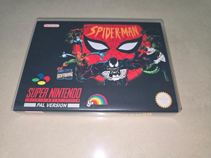 Spider-Man SNES Game Case, Spelcomputers en Games, Games | Nintendo Super NES, Zo goed als nieuw, Avontuur en Actie, 1 speler