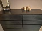 1 stuk te koop Ikea MALM Ladekast - Zwart, Overige materialen, Gebruikt, 25 tot 50 cm, 50 tot 100 cm