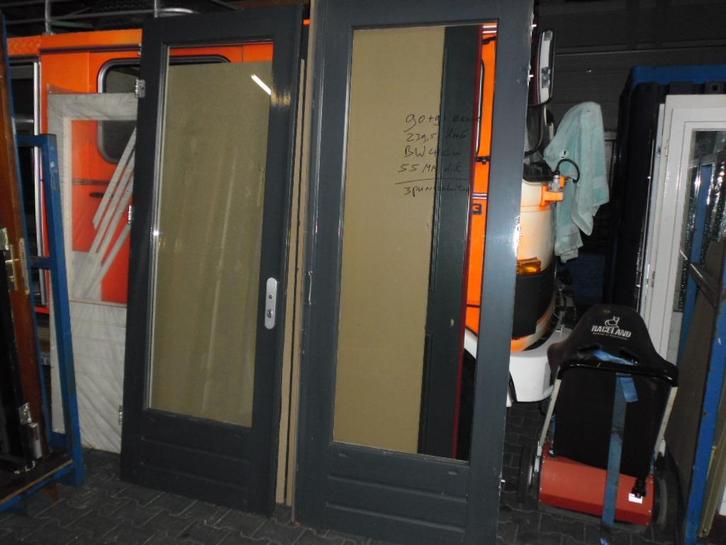 set openslaande tuindeuren 183x239,5 cm  terrasdeuren, Doe-het-zelf en Verbouw, Deuren en Horren, Gebruikt, Buitendeur, 215 cm of meer