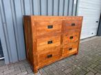 Teakhouten Dressoir, Ophalen, Gebruikt, 100 tot 150 cm, Koloniaal