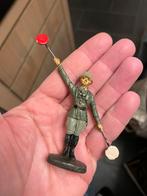 Elastolin artillerie figuur met seinvlaggen, Antiek en Kunst, Ophalen of Verzenden