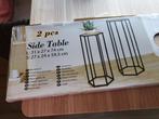 Te koop, site tabels, Huis en Inrichting, Tafels | Sidetables, Ophalen, Nieuw, 25 tot 50 cm, Rechthoekig