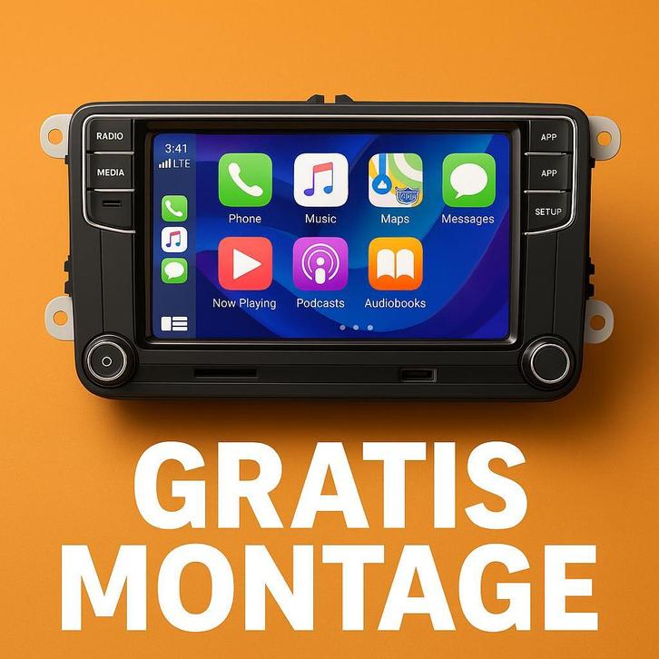Carplay Volkswagen RCD330 RCD360 autoradio bluetooth usb sd, Auto diversen, Autoradio's, Nieuw, Ophalen of Verzenden