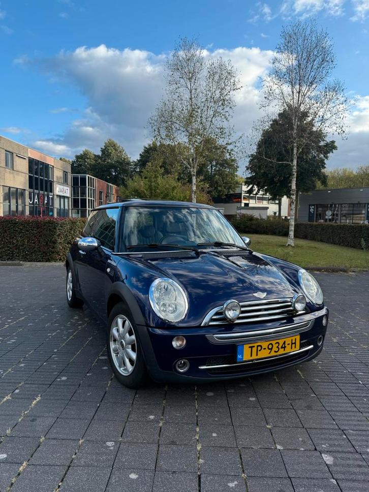 Mini 1.6 16V ONE 2006 Blauw, Auto's, Mini, Bedrijf, Benzine, D, Hatchback, Handgeschakeld, Geïmporteerd, Blauw, Voorwielaandrijving