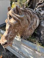 Paardenhoofd Tuinbeeld, Tuin en Terras, Ophalen, Gebruikt, Beton, Dierenbeeld