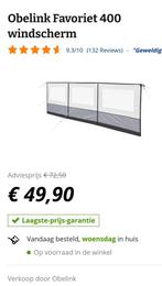 Obelink windscherm Favoriet 400, Ophalen, Zo goed als nieuw