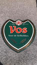 Emaille plaat Vos Bier Maastricht, Verzamelen, Merken en Reclamevoorwerpen, Reclamebord, Gebruikt, Ophalen of Verzenden