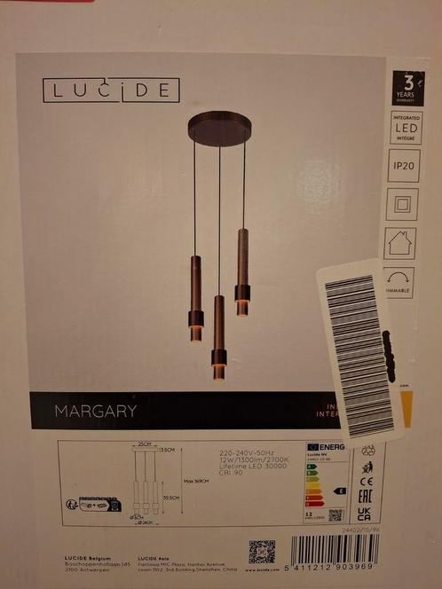 Hanglamp Lucide Margary (nieuw in doos), Huis en Inrichting, Lampen | Plafondlampen, Nieuw, Ophalen