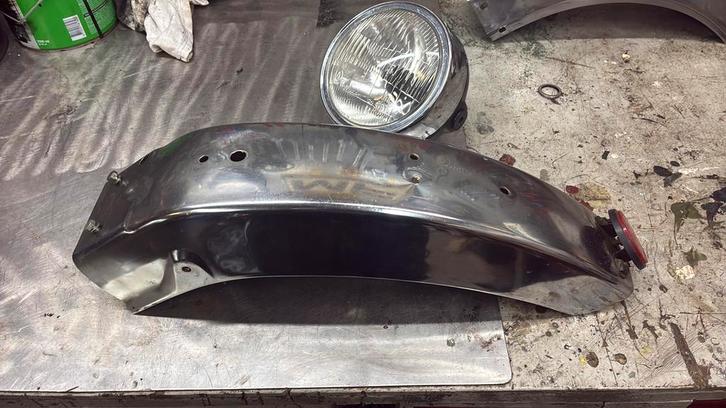 Yamaha rd 200 achter spatbord en koplamp, Motoren, Onderdelen | Yamaha, Gebruikt, Ophalen of Verzenden