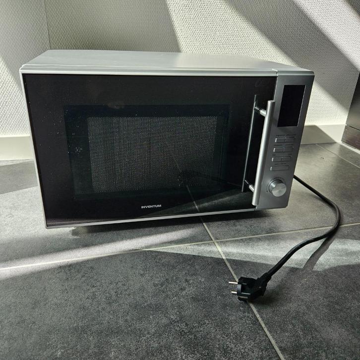 Inventum combimagnetron, hetelucht, grill, 30L – RVS/Zwart, Witgoed en Apparatuur, Magnetrons, Gebruikt, Vrijstaand, Combimagnetron