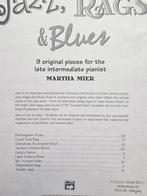 Jazz Rags & Blues Book 4 Late Intermediate Piano., Muziek en Instrumenten, Bladmuziek, Les of Cursus, Ophalen of Verzenden, Zo goed als nieuw