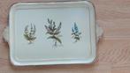 Vintage houten dienblad, Italië, botanisch, Ophalen of Verzenden, Zo goed als nieuw, Rechthoekig, Hout