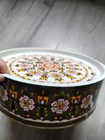 Vintage koektrommel, Huis en Inrichting, Gebruikt, Overige typen, Ophalen of Verzenden, Glas