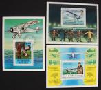 - 555 - 3 Blokken met Charles Lindbergh., Verzenden, Gestempeld, Vliegtuigen