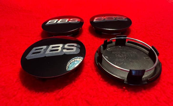 4X BBS EMBLEEM RX EN RS VELGEN PAST OP MEERDERE BBS VELGEN, Auto diversen, Wieldoppen, Nieuw, Ophalen of Verzenden