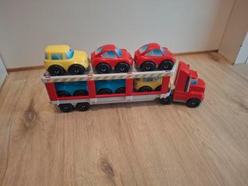 Vrachtwagen met autootjes  beschikbaar voor biedingen