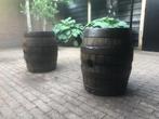 Biervaten 4 halve ijzeren ringen en hout, Ophalen, Gebruikt, Overige merken