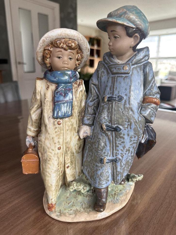Llardo Lieve beeld " samen naar school", Antiek en Kunst, Kunst | Beelden en Houtsnijwerken, Ophalen of Verzenden