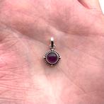 925 zilver. Een zilveren kettinghanger met amethyst, Overige voorstellingen, Verzenden, Paars, Nieuw