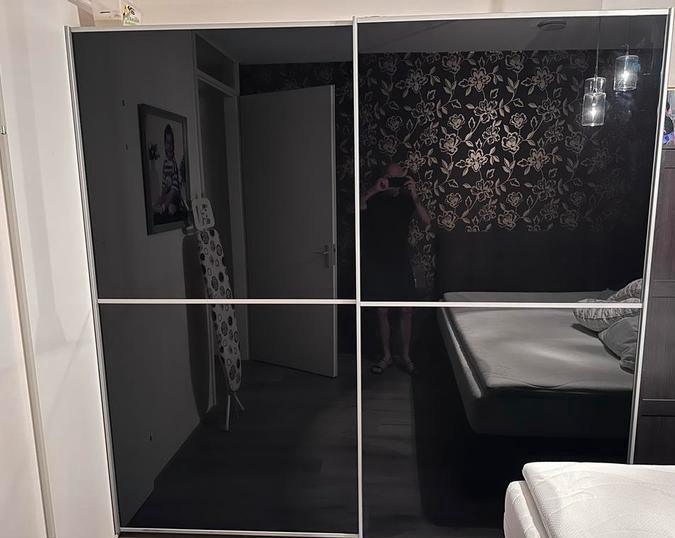 Rauch zweefdeur kledingkast. Groot., Huis en Inrichting, Kasten | Kledingkasten, Gebruikt, 200 cm of meer, 50 tot 75 cm, Met lade(s)