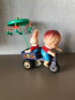 Blikken tricycle met passagier-red China, Ophalen of Verzenden