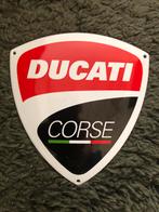 Emaille bord Ducati Corse in nieuwstaat, Ophalen of Verzenden, Zo goed als nieuw, Reclamebord
