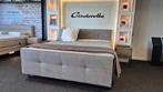 Showmodel boxspring 180x210cm, Ophalen, Grijs, 210 cm, 180 cm