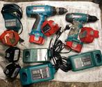 Makita 12volt en 14volt met toebehoren tegen goed bod, Gebruikt, Variabele snelheid, Ophalen of Verzenden, Boor- en Schroefmachine