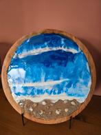 houten bord, 32 cm, epoxy, Ophalen of Verzenden, Nieuw