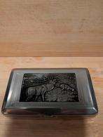 Vintage Sigaretten Lucifer doosje  met Herten afbeelding, Verzamelen, Ophalen of Verzenden, Gebruikt, Tabaksdoos of Verpakking