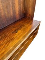 Vintage Kast Palissander Boekenkast Wandkast Jaren 70 Design, Met plank(en), Gebruikt, Vintage, 50 tot 100 cm
