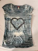 Nieuw Key Largo XL = L t-shirt lichtblauw ecru grijs shirtje, Kleding | Dames, Maat 38/40 (M), Blauw, Nieuw, Ophalen of Verzenden