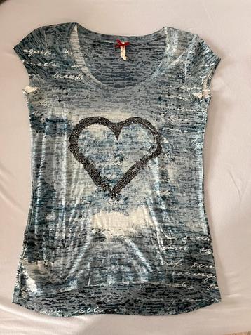 Nieuw Key Largo XL = L t-shirt lichtblauw ecru grijs shirtje beschikbaar voor biedingen