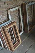 Ramen zonder glas, 11 stuks, hardhout, Ophalen, Gevelraam of Ruit, Minder dan 80 cm, 80 tot 120 cm