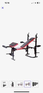 Halterbank / borstpress te koop, Sport en Fitness, Ophalen, Zo goed als nieuw, Metaal, Krachtstation