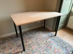 Eiken bureau onbehandeld - 120x70,5 cm, Huis en Inrichting, Ophalen, Gebruikt, Bureau
